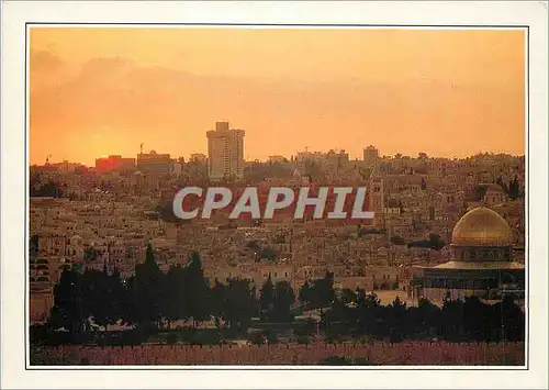 Cartes postales moderne Jerusalem The holly city and the rock domme