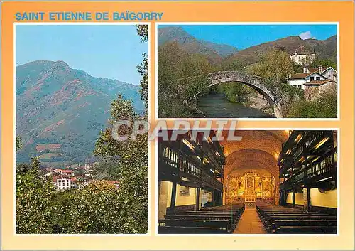 Moderne Karte Saint Etienne de Baigorry Pays Basque