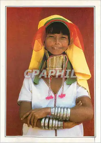 Cartes postales moderne Loi Kaw Femmes girafes Burma