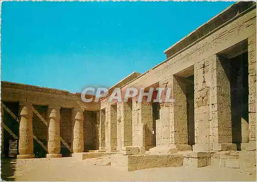 Moderne Karte Louxor Medinet Habou Cour interrieure du temple de Ramses