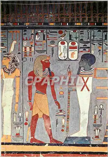 Cartes postales moderne Le roi gratifee de vie par Ptah et Maat