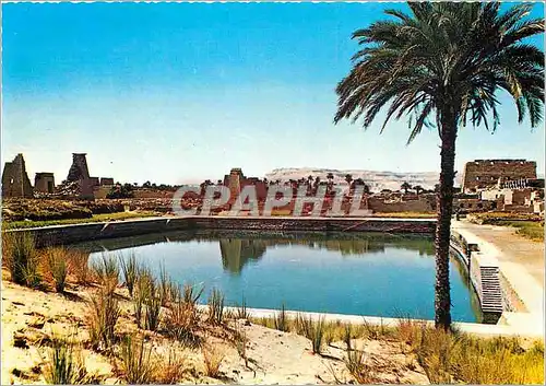Moderne Karte Louxor Karnak Le Lac Sacre