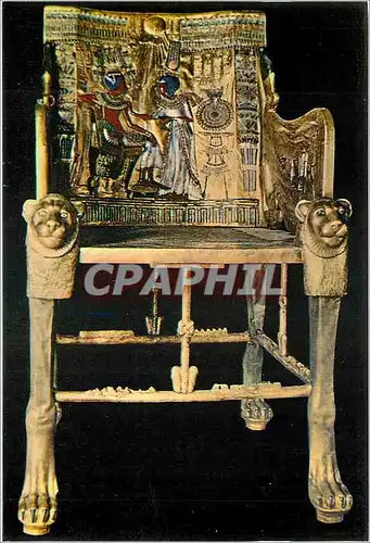 Cartes postales moderne Le Musee Egyptien Le Cairo Trone d'Or du Roi