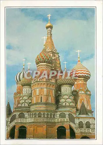 Moderne Karte Moscou Basilique de Basile le Bienheureux