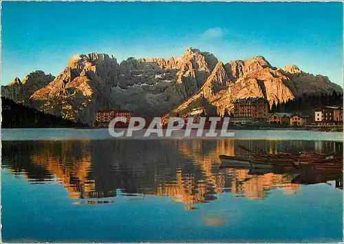 Cartes postales moderne Dolomites Sunset at Misurina lake