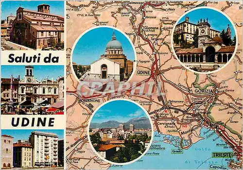 Cartes postales moderne Saluti da Udine