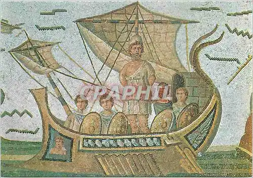Cartes postales moderne Ulysse Mosaic in Bardo Museum