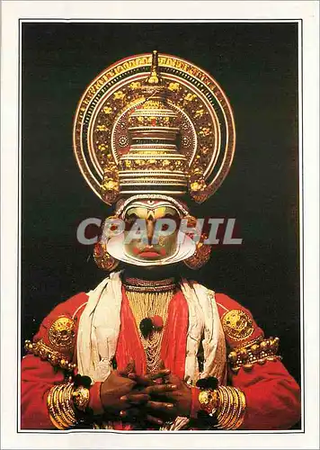 Cartes postales moderne India Kerala Un acteur du theatre Kathakali