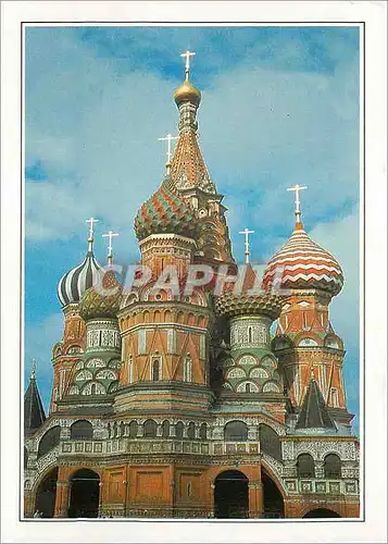 Moderne Karte Moscou Basilique de Basile le Bienheureux