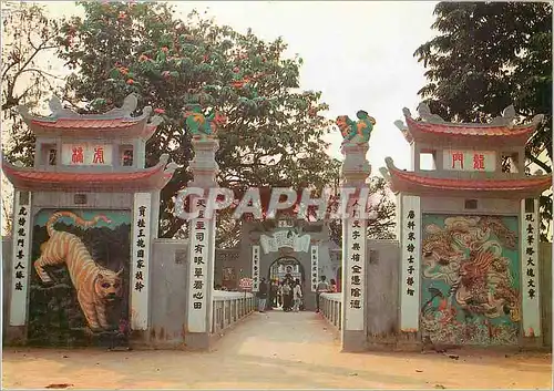 Moderne Karte Entrance to Ngoc Son Temple