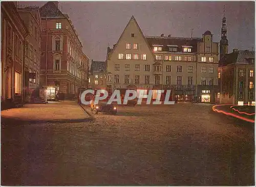 Moderne Karte German Town Hall Square at night