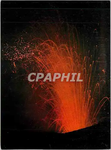 Cartes postales moderne Night of Volcano Mt Aso