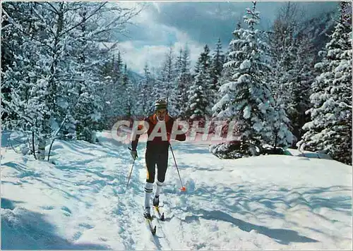 Moderne Karte Ski de fond dans le Vercors