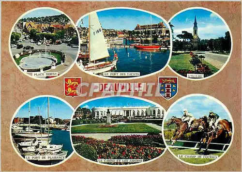 Moderne Karte Deauville Calvados Champ de courses Hippisme