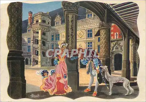 Cartes postales moderne Chateaux de la Loire Blois Loir et Cher Levrier Chien