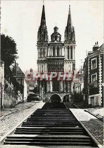 Moderne Karte Angers La Cathedrale