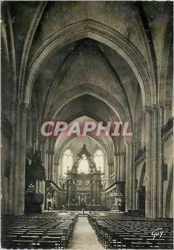 Moderne Karte La France et ses Merveilles Angers Interieur de la Cathedrale