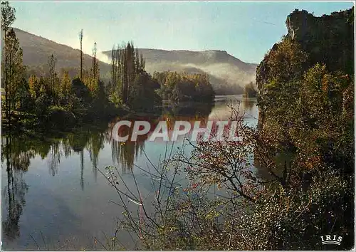 Moderne Karte Brumes sur La Vallee du Lot