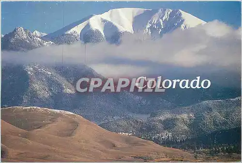 Moderne Karte The Snowcapped Sangre De Cristo Mountains Colorado