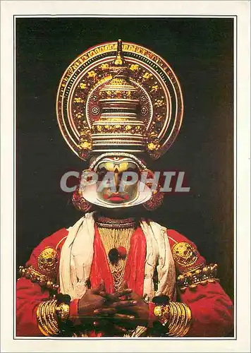 Cartes postales moderne Kerala An actor made up for the Kathakali theatre Dans le sud ouest de la Peninsule du Deccan su