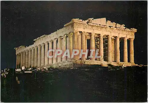 Moderne Karte Athenes Le Parthenon