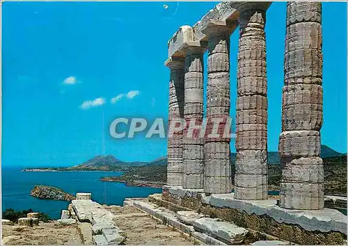 Cartes postales moderne Sounion Le Temple de Posseidon