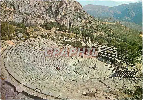 Moderne Karte Delphes Le Theatre et le Temple d'Apollon