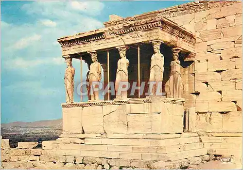 Moderne Karte Athenes Les Caryatides