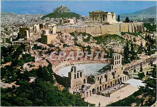 Cartes postales moderne Athenes Vue de l'Acropole