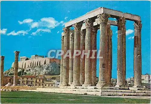 Moderne Karte Athenes Temple de Zeus