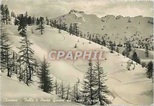 Cartes postales moderne Claviere Valle e Punta Gimont da Cresta Rascia