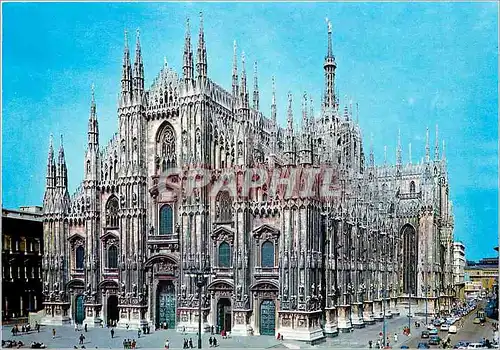 Moderne Karte Milano La Cathedrale