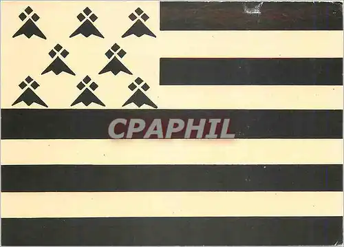 Cartes postales moderne Le Drapeau Breton Le Blason des rois puis des ducs de Bretagne