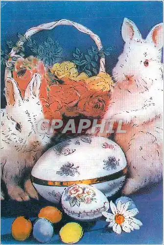 Cartes postales moderne P�ques Lapins