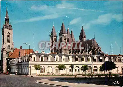 Moderne Karte Tournai La Cathedrale Les cinq clochers