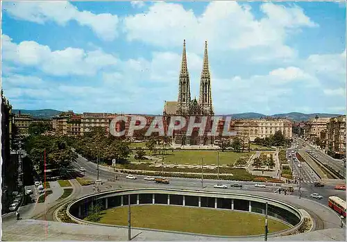 Moderne Karte Vienne Souterrain de Schotten avec Votivkirche et Hotel Regina