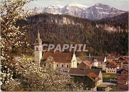 Moderne Karte Bezau Im Bregenzerwald Voralberg gegen Kanisfluh