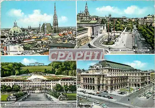 Moderne Karte Souvenir de Vienne