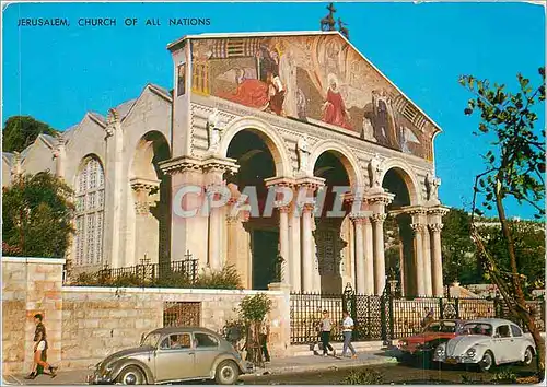 Moderne Karte Jerusalem Church of All Nations