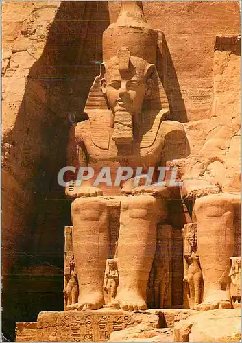 Moderne Karte Abou Simbeil Rock Temple of Ramses II