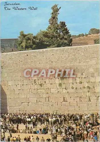 Moderne Karte Jerusalem The Western Wall