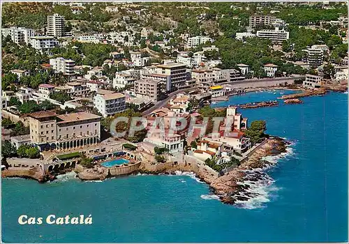 Moderne Karte Mallorca Baleares Espana Palma Vista aerea de Cas Catala San Agustin