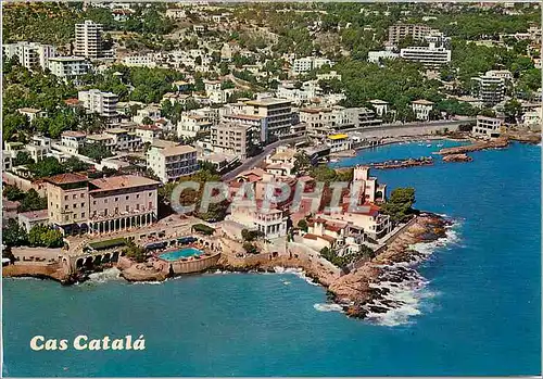 Moderne Karte Mallorca Balesres Espana Palma Vista aeres de Cas Catala San Agustin