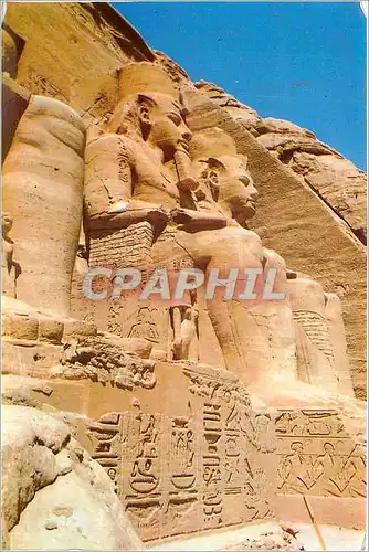 Moderne Karte Abu Simbel Four Status of Ramses II