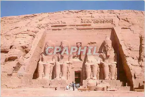Moderne Karte Abu Simbel The Great Temple