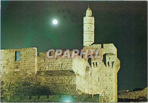 Ansichtskarte AK Jerusalem La Citadelle La Nuit