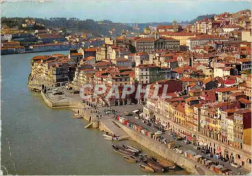 Cartes postales Porto Fleuve Douro et Quai de la Ribeira