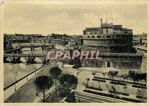 Cartes postales Roma Pont et Chateau Saint Ange