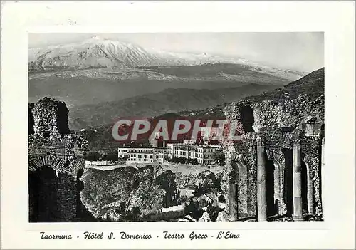 Moderne Karte Taormina Hotel S Domenico Teatro Greco L'Etna