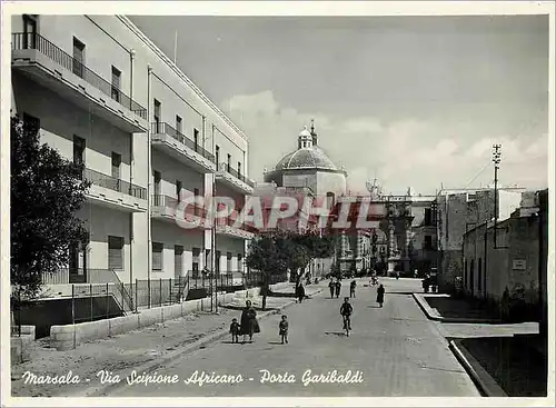 Cartes postales moderne Marsala Via Scipione Africano Porta Garibaldi